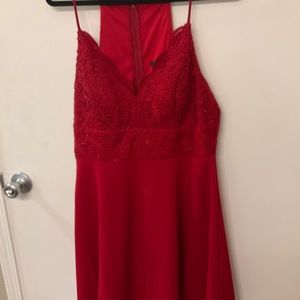 Semi Formal Red Prom/ Spring Fling/ Special Occasion Dress Size 15